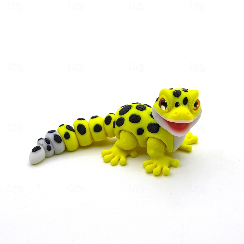 3D Printed Lizard for Kids and Adult 3D Printed Gecko Fidget Toys Decor for Stress Relief2