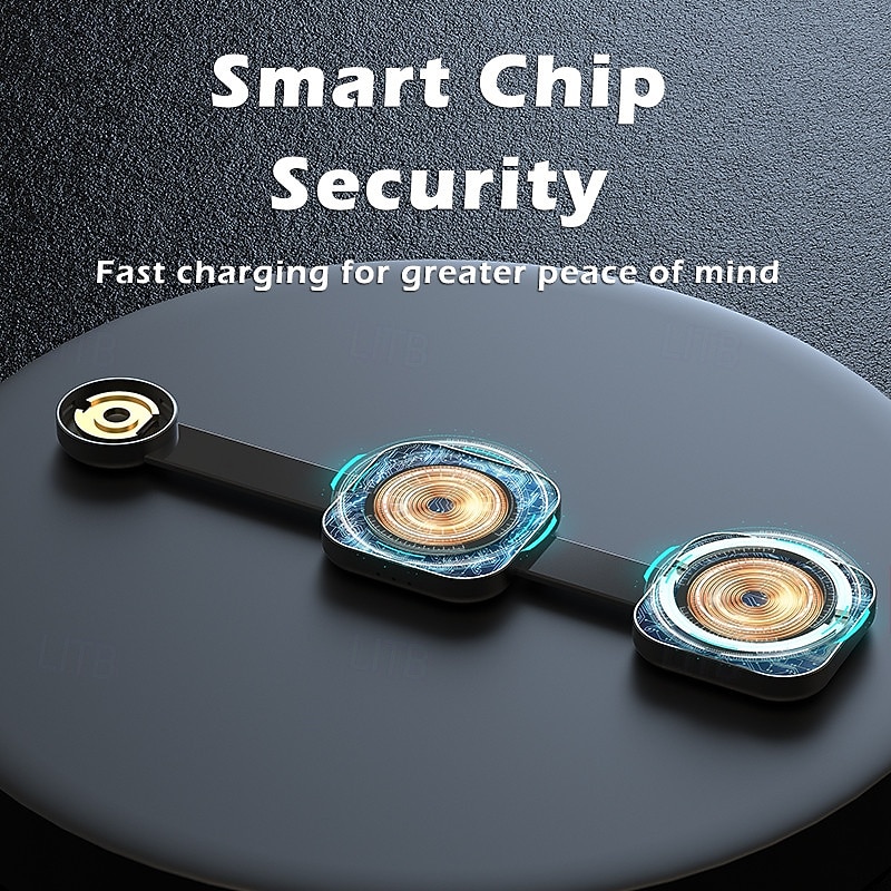 New compact and convenient three-in-one magnetic wireless charger for Apple Huawei cell phone headset watch3