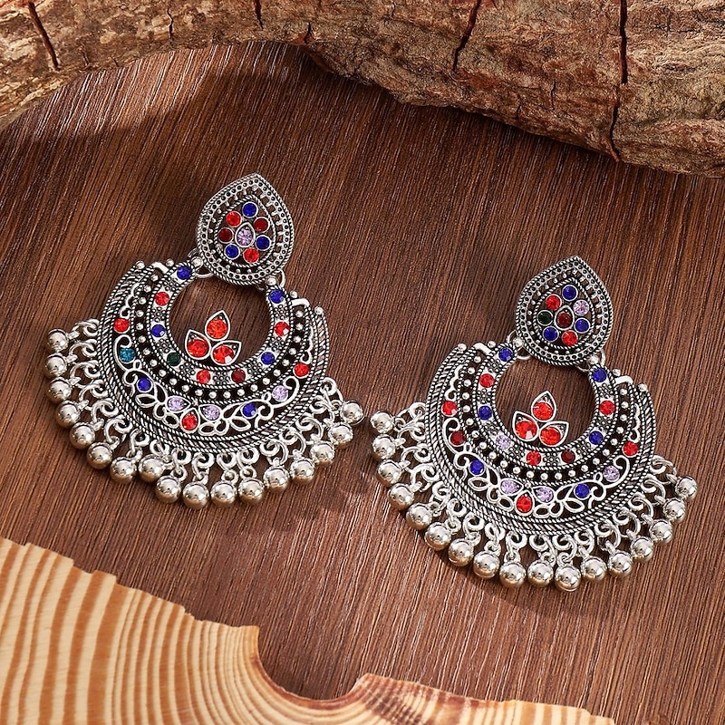 Drop Earrings Earrings Classic Joy Ethnic Earrings Jewelry Silver / Gold For Street Gift Holiday Prom Festival2