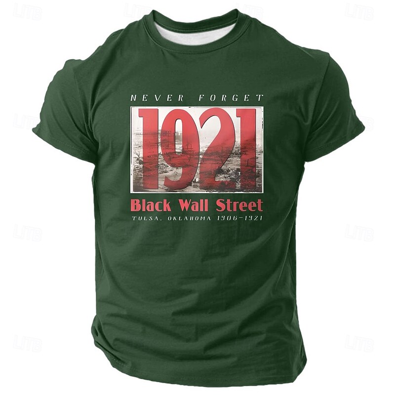 Men's African Pattern T Shirt Short Sleeve T shirt 3D Print Crew Neck Shirt Fashion Daily Street Daily Black Green Summer Spring Clothing Apparel S M L XL XXL XXXL