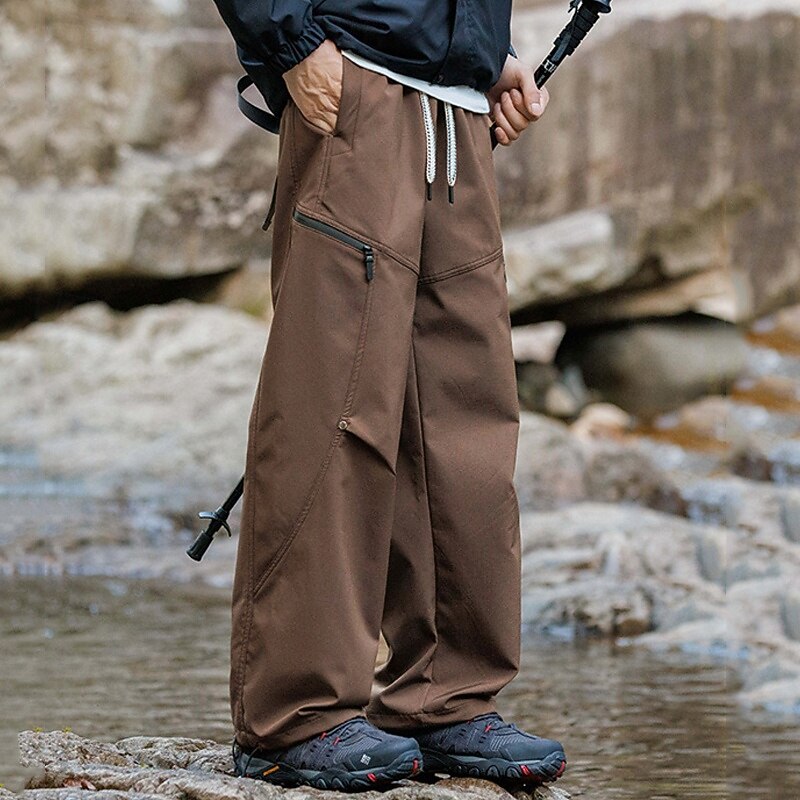 Men's Cargo Pants Hiking Pants Trousers Tactical Pants Military Winter Outdoor Regular Fit Fleece Lining Waterproof Quick Dry Pants / Trousers Black Brown Hunting Climbing Camping / Hiking / Caving M3