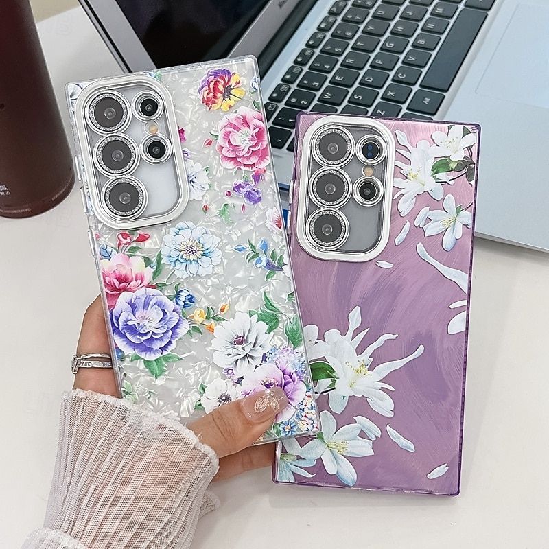 Phone Case For Samsung Galaxy S25 S24 Ultra Plus S24 FE S23 A55 5G A35 5G A25 A15 Back Cover Shockproof Retro TPU PC4