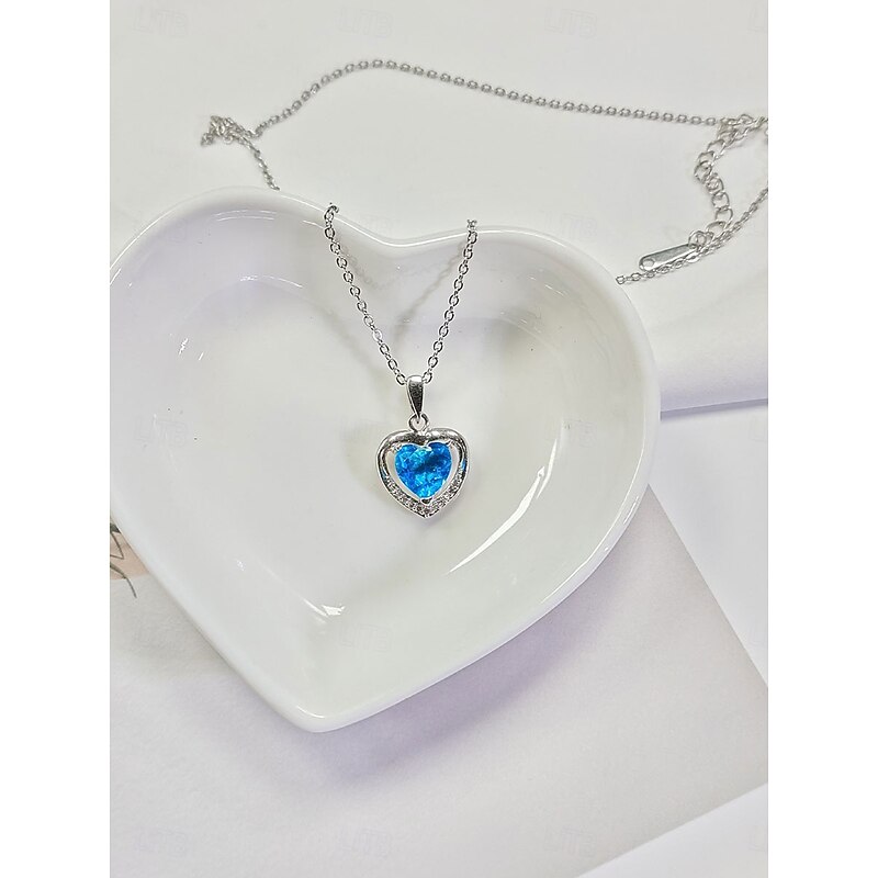 Necklace Titanium Steel Women's Fashion Cute Classic Heart Lovely Heart Shape Necklace For Valentine's Day Birthday Gift4