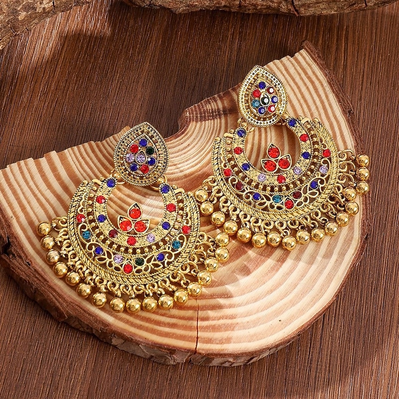Drop Earrings Earrings Classic Joy Ethnic Earrings Jewelry Silver / Gold For Street Gift Holiday Prom Festival3