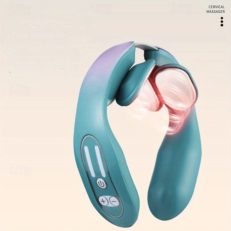 USB Rechargeable Neck & Head Massager - Portable Personal Care Device with 4 Upgraded Modes Long-Lasting Lithium Battery