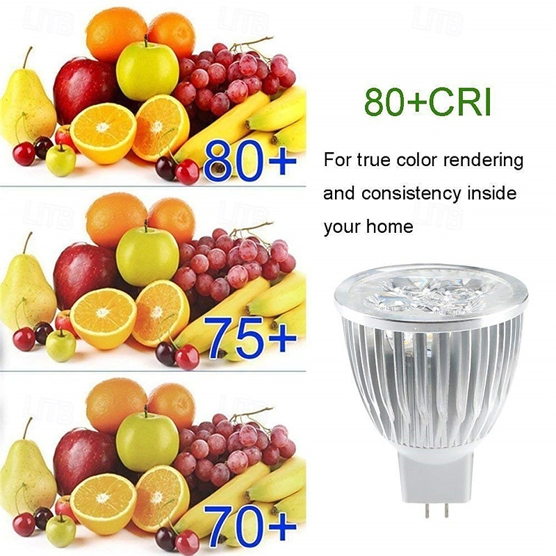 10pcs LED Spotlight Light 5W MR16 4W Led Spot Light Foco LED Lamp 12V for Home Hotel Dect 3W4