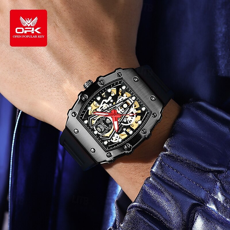 Men Quartz Watch Fashion Business Wristwatch Luminous Waterproof Decoration Silicone Gel Watch4