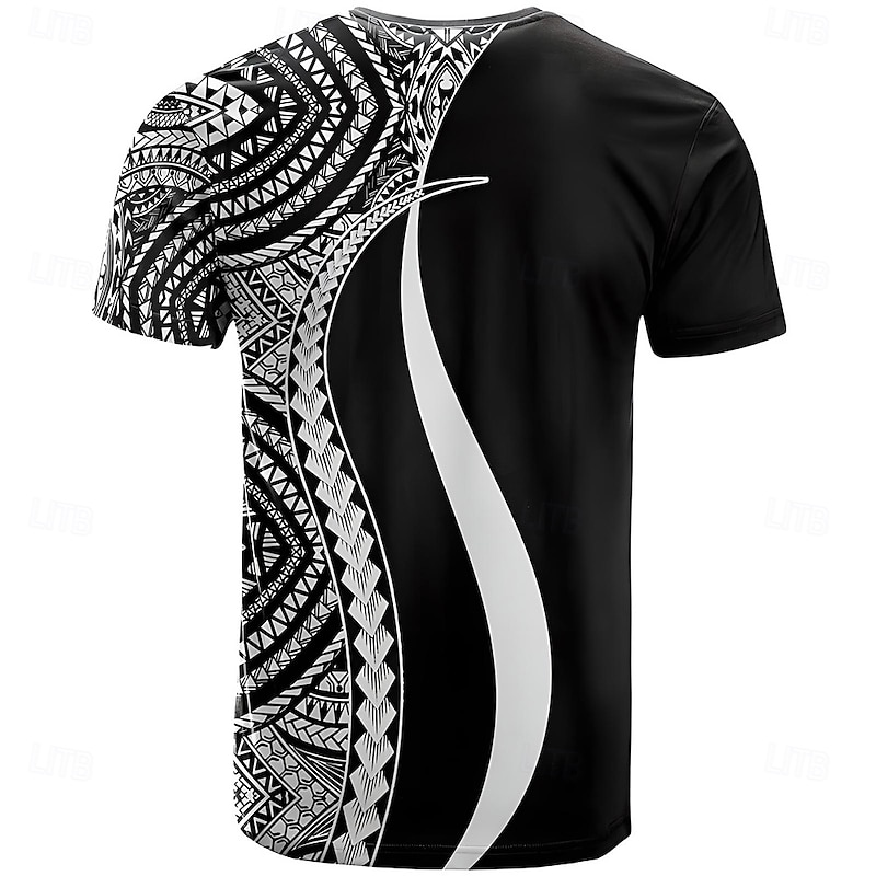 Men's Paisley T Shirt Short Sleeve T shirt 3D Print Crew Neck Shirt Fashion Ethnic Street Daily Black Summer Spring Clothing Apparel S M L XL XXL XXXL2