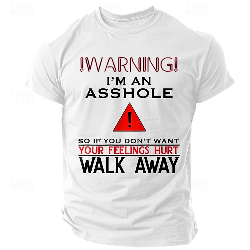 Men's Rude Offensive Funny Slang T Shirt Short Sleeve T shirt 3D Print Crew Neck Shirt Fashion Daily Street Daily Black White Red Summer Spring Clothing Apparel S M L XL XXL XXXL4