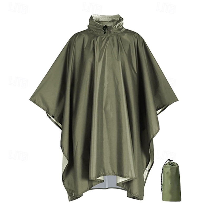 Unisex Hiking Raincoat Outdoor 3 In 1 Waterproof Lightweight Rip-resistant Hiking Outfits Hiking Clothes Spring Autumn / Fall Hoodie Raincoat Rain Poncho Hunting Climbing Camping / Hiking / Caving2