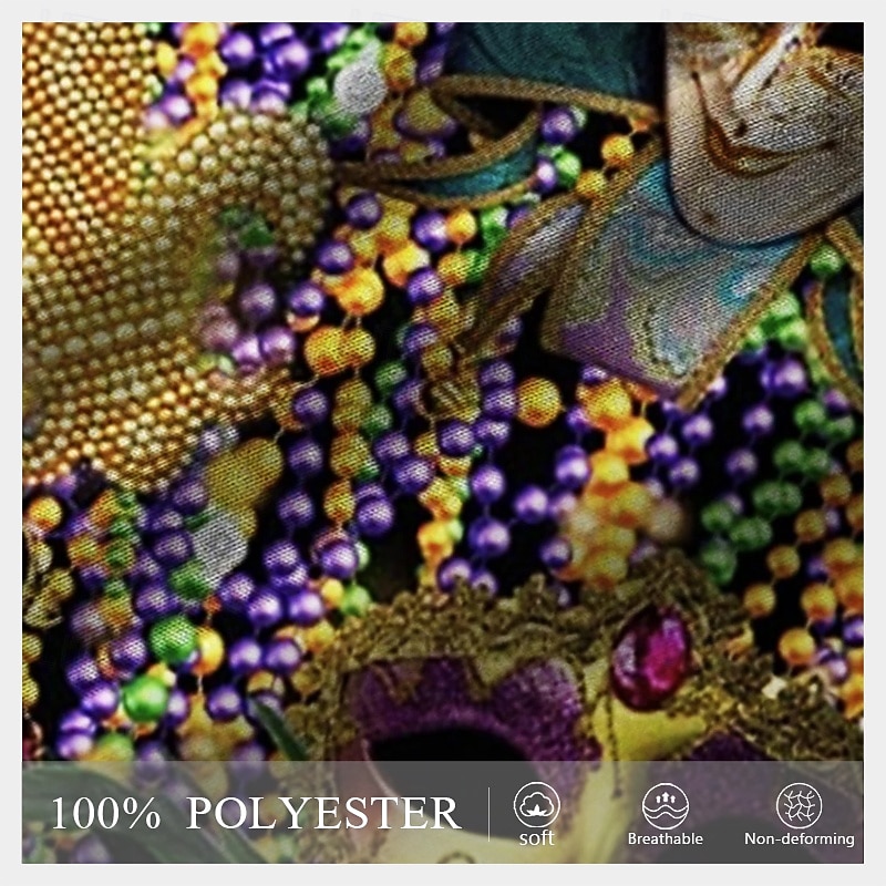 Men's Mardi Gras Carnival Swim Trunks Swim Shorts Board Shorts Mid Waist Vintage Streetwear Casual Daily Holiday Pocket Drawstring Elastic Waist Designer Clothing Apparel3