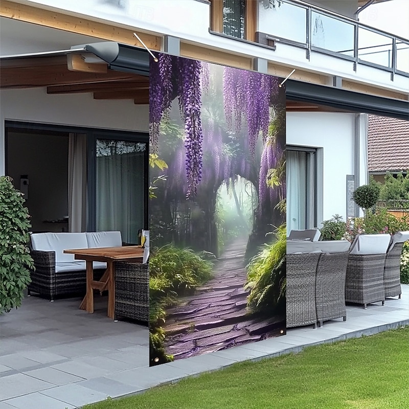 Door Decorations Door Covers Wisterias Door Tapestry Door Curtain Decoration Backdrop Indoor/Outdoor Door Banner for Front Door Farmhouse3