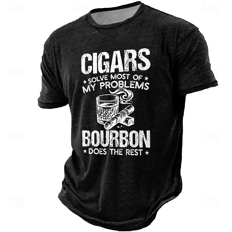 Men's Funny Slang T Shirt Short Sleeve T shirt 3D Print Crew Neck Shirt Fashion Daily Street Daily Black Blue Brown Summer Spring Clothing Apparel S M L XL XXL XXXL4