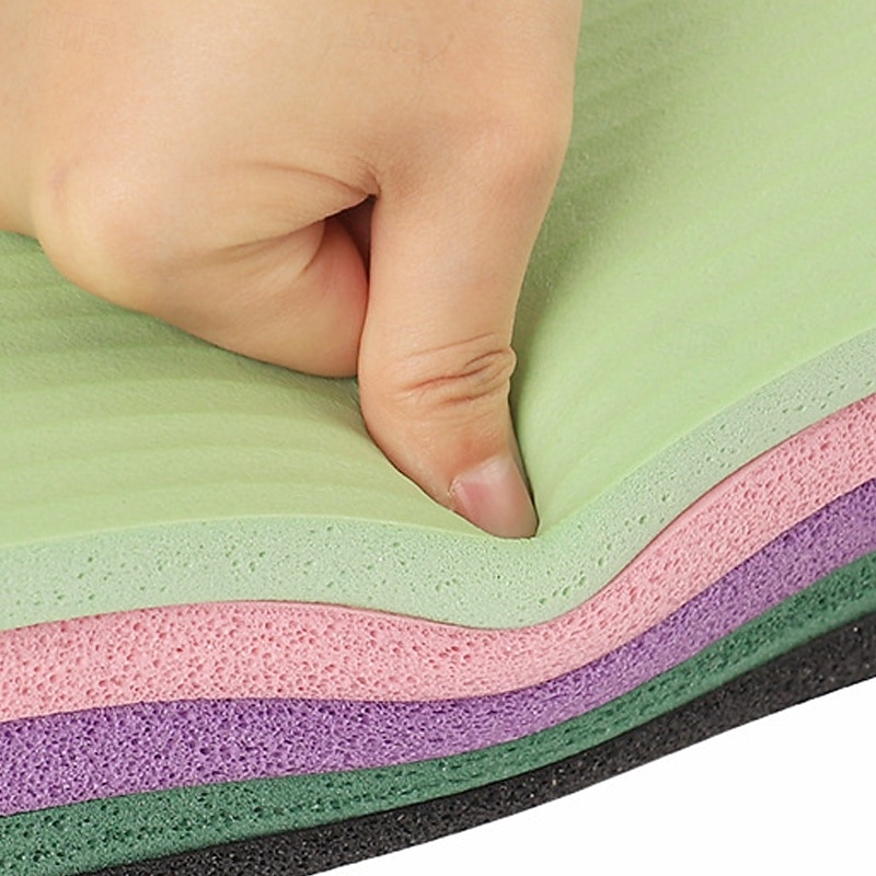 Exercise Yoga Mat 40*33*1.5 cm Non Slip High Density Thick Durable NBR Grip for Pilates Exercise & Fitness Yoga Black Light Red Blue3