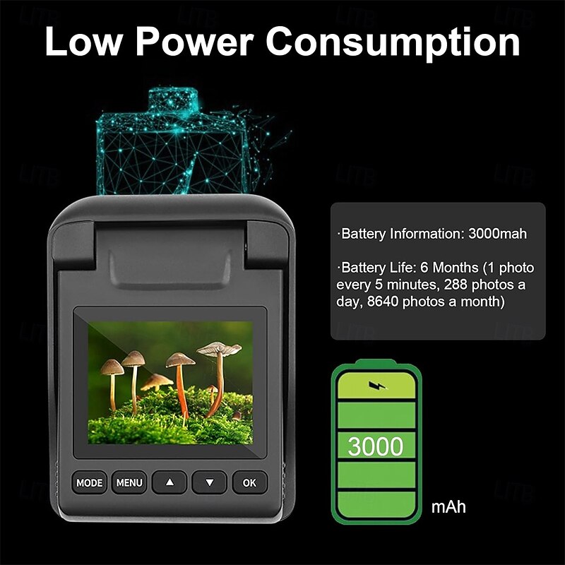 4K 32MP Time Lapse Camera Waterproof Mini Digital Camera Outdoor FHD Timelapse Camera3