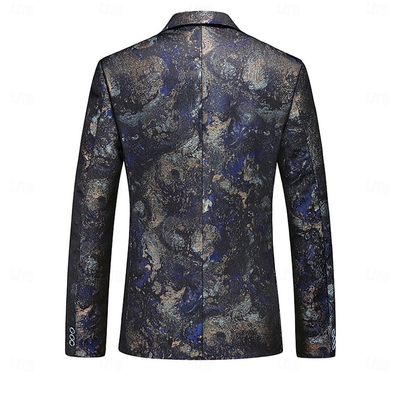 Retro Vintage Roaring 20s 1920s Coat Outfits Suits & Blazers The Great Gatsby Gentleman Halloween Fancy Dress Men's Halloween Masquerade Halloween Masquerade Bachelorette Party Adults' Coat All4