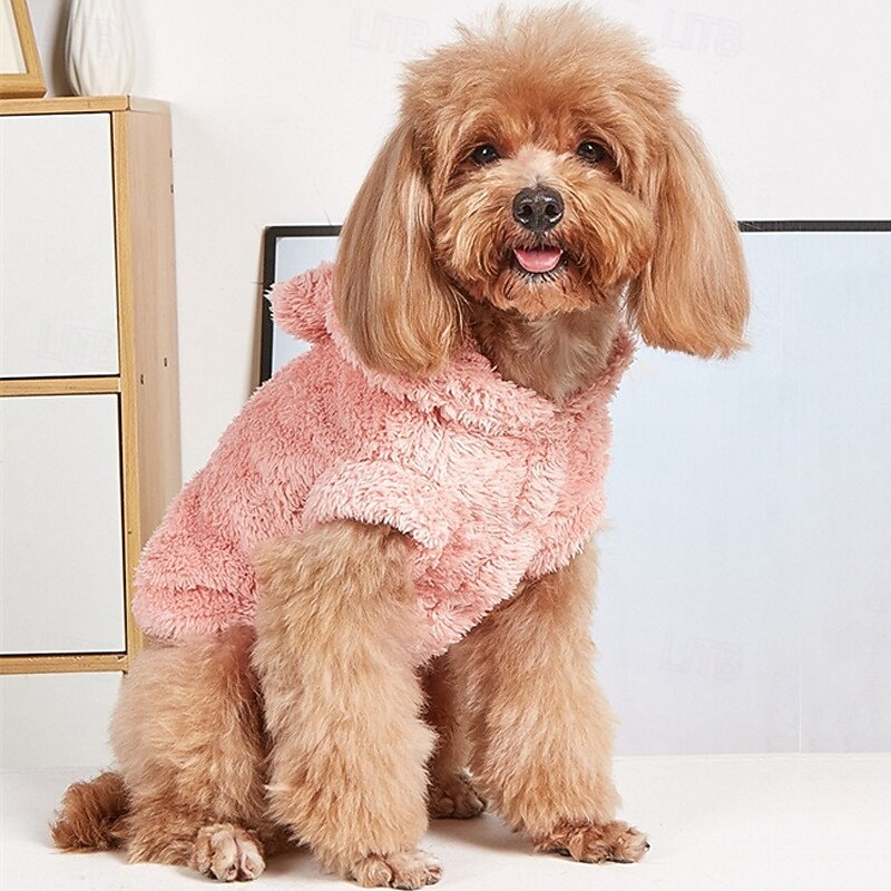 Dog Sweatshirt Cute Winter Warm Fashion Comfortable Outdoor Dailywear Indoor Dog Clothing for Small Medium2