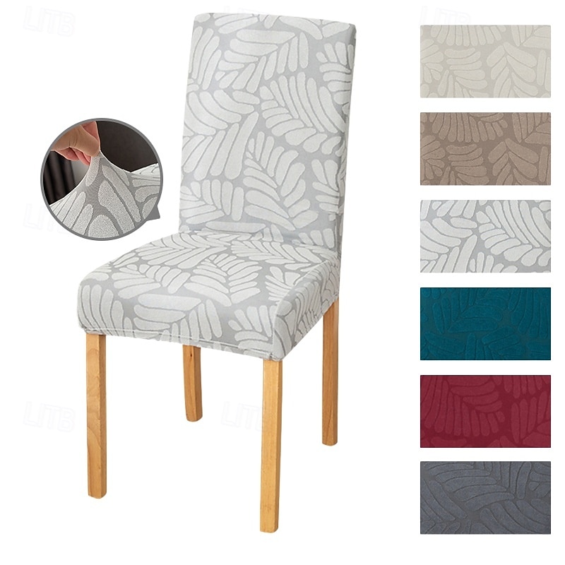 Stretch Dining Chair Covers Elastic and Durable Slipcovers Perfect for Protecting and Refreshing Dining Chairs Suitable for High-Back Dining Chairs Adds Comfort and Style to Your Dining Room Decor2