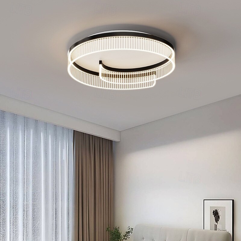 Modern Minimalist Round Acrylic Iron Aluminum LED Flush Mount Ceiling Light 50cm 110-240V4