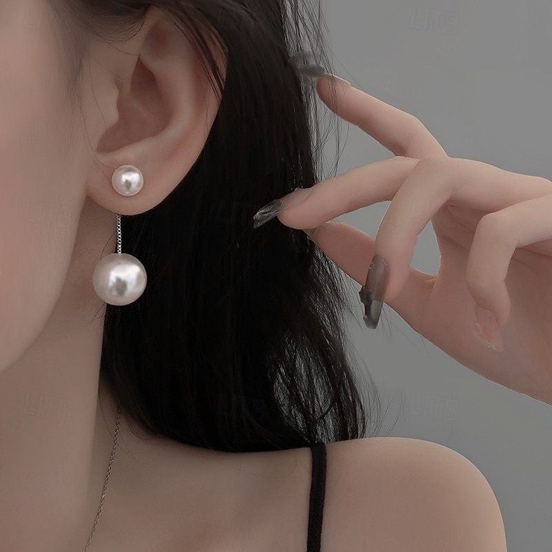 Women's Stud Earrings Fancy Precious Joy Tropical Stylish Earrings Jewelry Silver / Gold For Party