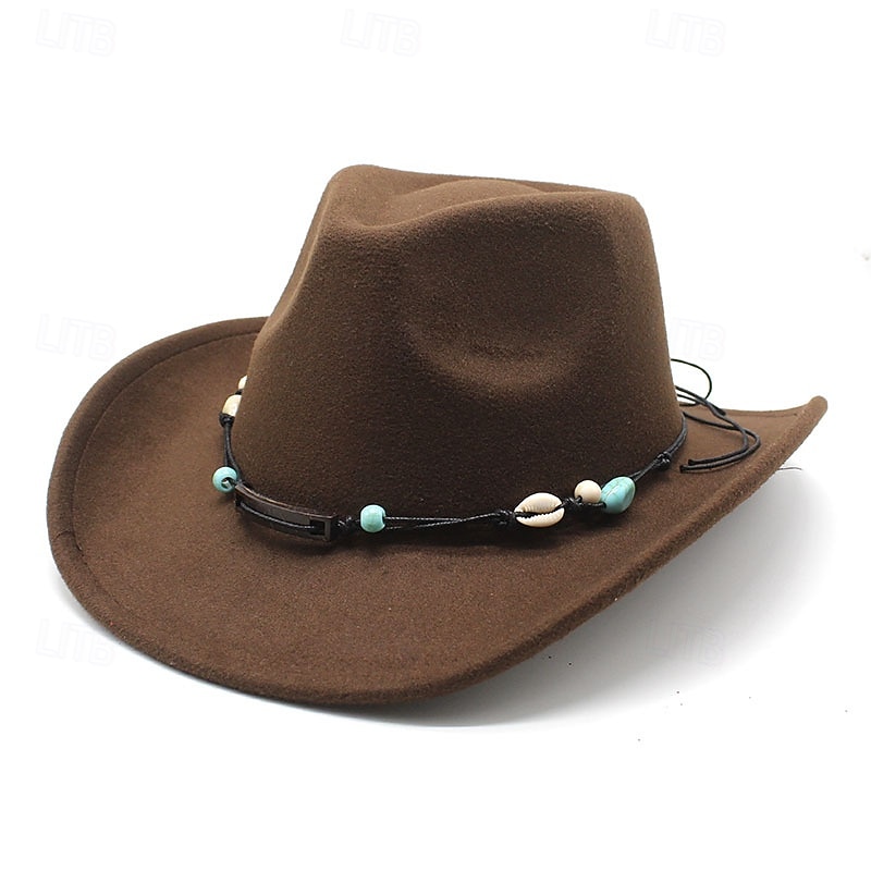 Safari Hat Vintage Belt Cowboy Hat Jazz Hat Hand Western Hat Cowboy Hat