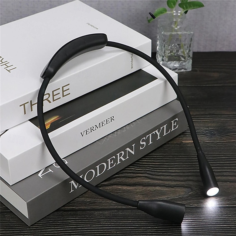 Portable USB Rechargeable Neck Book Light-3 Colors Night Lamp for Sewing Knitting Camping Repairing Light4