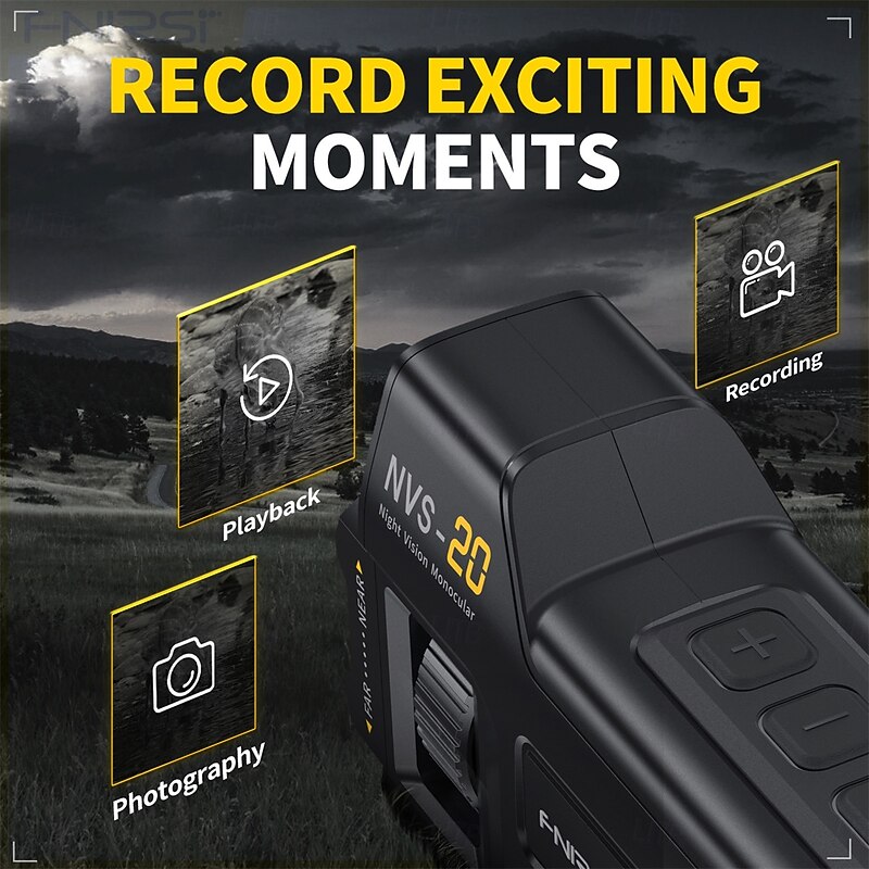 4K Digital Night Vision 300M Full-Dark Viewing Day Night Use 6X Zoom Support 36MP Resolution Photo Taking 4K Video Recording4