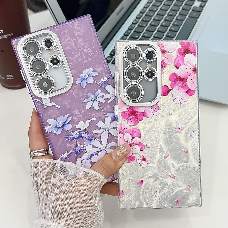 Phone Case For Samsung Galaxy S25 S24 Ultra Plus S24 FE S23 A55 5G A35 5G A25 A15 Back Cover Shockproof Retro TPU PC3