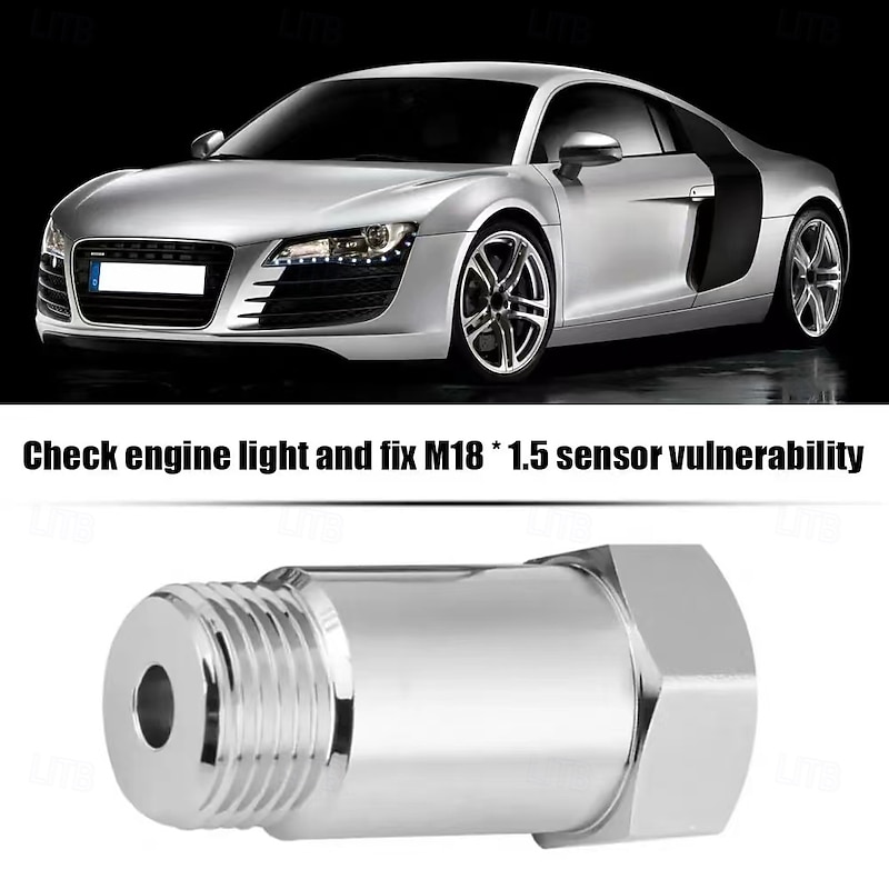 1PCS M18X1.5 Oxygen O2 Sensor Extender O2 Oxygen Sensor Spacer Car CEL Fix Check Engine Light Eliminator Adapter Converter4