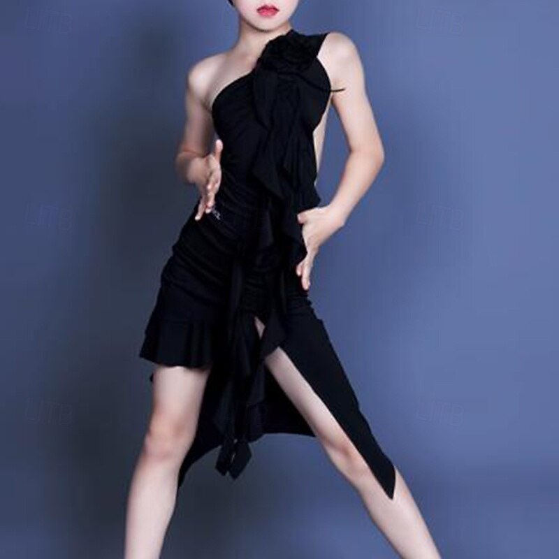 Kids' Dancewear Dress Pure Color Girls' Performance Daily Wear Sleeveless Crystal Cotton4