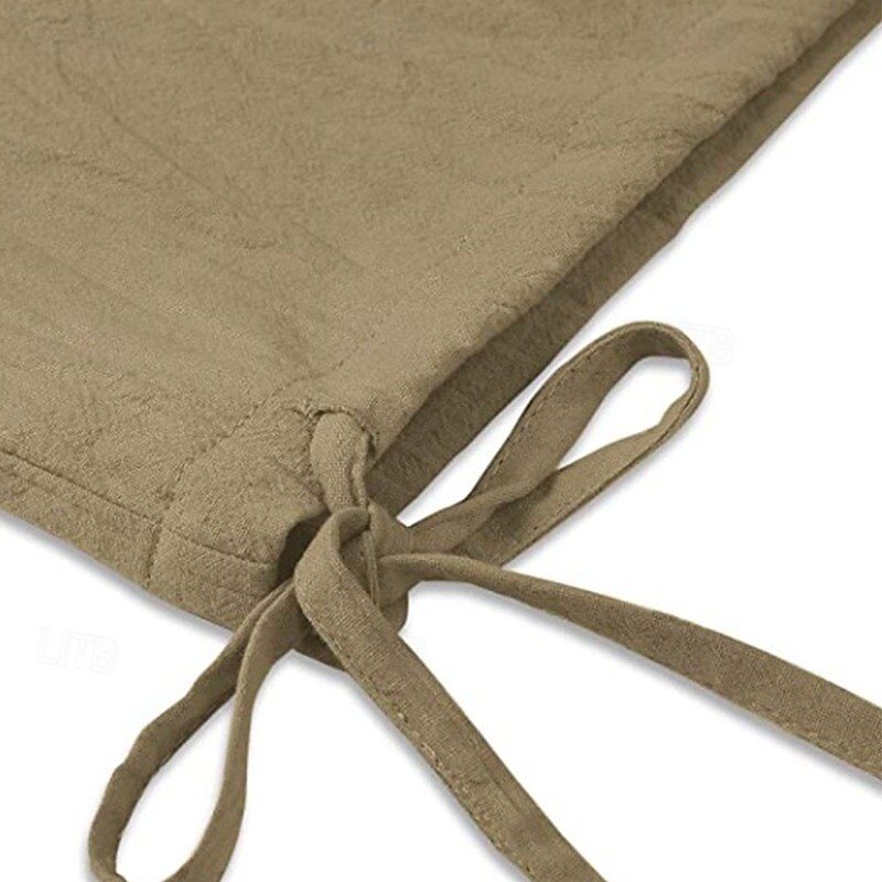 Men's Linen Pants Trousers Summer Pants Baggy Pants Drawstring Elastic Waist Leg Drawstring Plain Comfort Breathable Full Length Home Yoga Daily Vacation Fashion Black White3