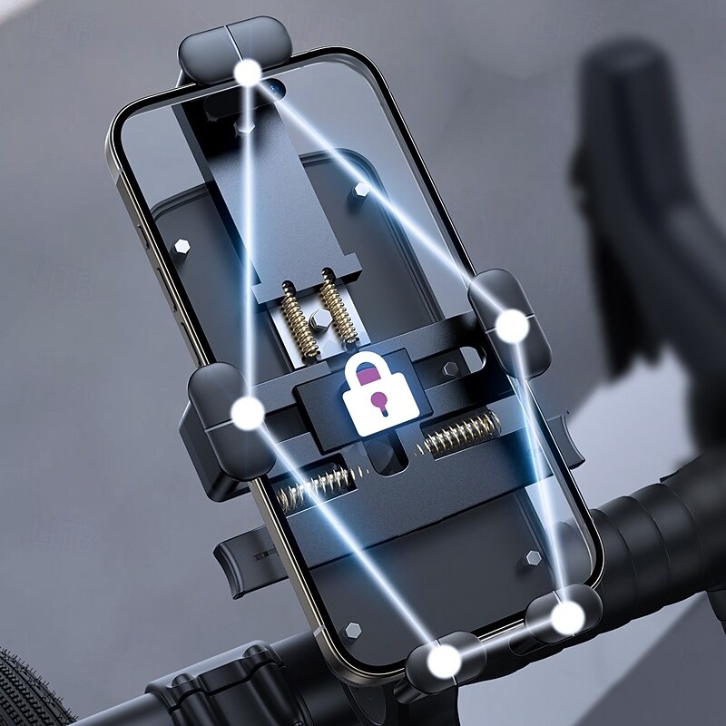 Bike Phone Mount Rotatable Ultra Stable Phone Holder for Bike Compatible with All Mobile Phone Phone Accessory