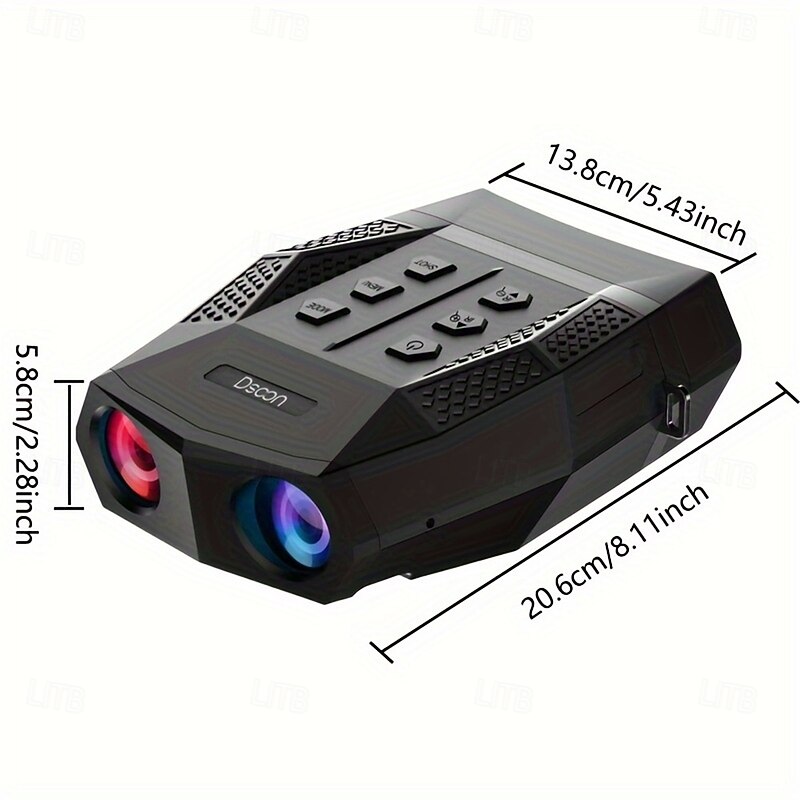 High Definition Infrared Night Vision Scope with 2K Photo & 1080P Video 2.5 TFT Screen 300m Full Dark Vision  Battery/USB Dual Power for Outdoor Hunting2