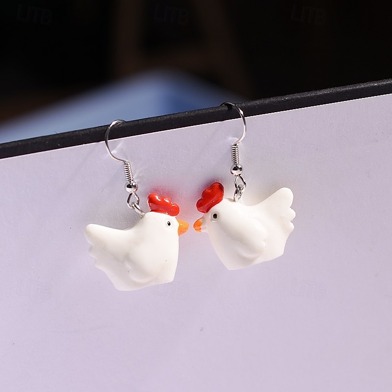 Women's Earrings Fancy Joy Tropical Stylish Earrings Jewelry White For Party2