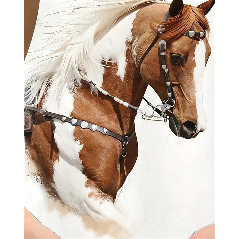 Boys Girls' 3D Graphic Horse T shirt Tee Short Sleeve Summer Spring Fashion Basic Kids 4-12 Years Crew Neck Outdoor Casual Daily Regular Fit3