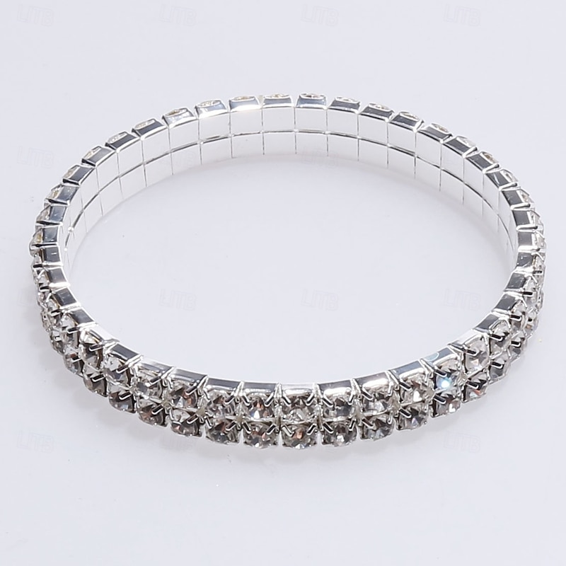 Women's Bracelet Fancy Graduation Precious Elegant Fashion Stylish Alloy Bracelet Jewelry Silver For Party2