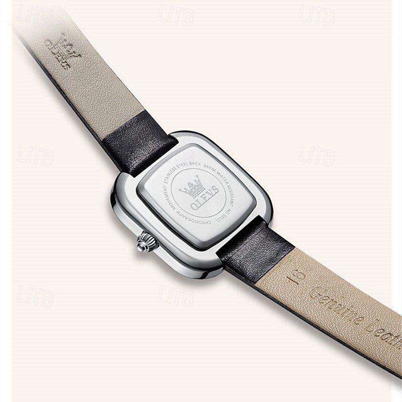 New Olevs Olevs Brand Fashion Trend Women'S Belt Watch Square Niche Simple Leisure Quartz Watch Temperament Diamond Encrusted Light Luxury Waterproof Sports Women'S Wristwatch3