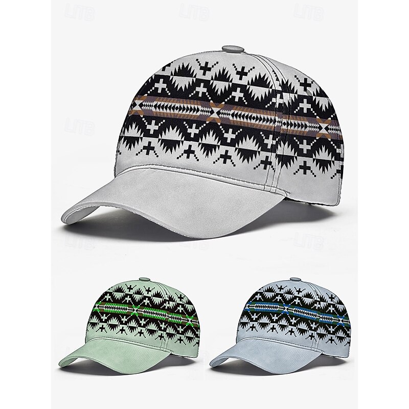 Unisex Baseball Cap with Tribal Print, Adjustable Snapback Design, Lightweight and Breathable Fabric – Ideal for Casual Wear, Outdoor Activities, and Travel3