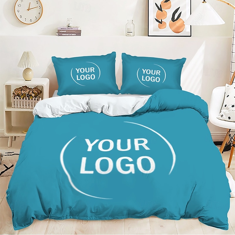 Graduation Custom Logo Duvet Cover Set Best Graduation Gift Appreciation Gift For Company Corporate Office Coworker Gift Retirement Gift Dad Grandpa Your Business Logo Design Here4