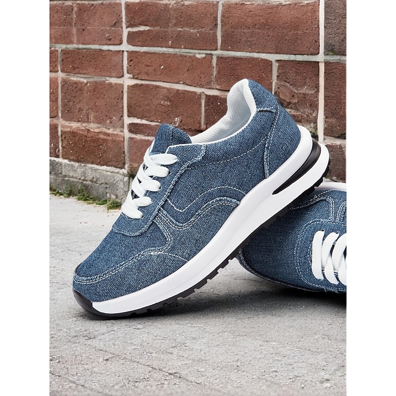 Women's Stylish Denim Sneakers with White Sole | Perfect for Casual and Everyday Wear 5