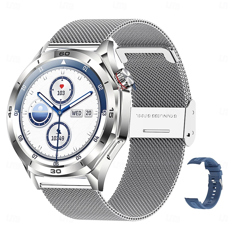 iMosi i129 Smart Watch 1.52 inch Smartwatch Fitness Running Watch Bluetooth Pedometer Call Reminder Activity Tracker Compatible with Android iOS Women Men Hands-Free Calls Waterproof Media Control IP4