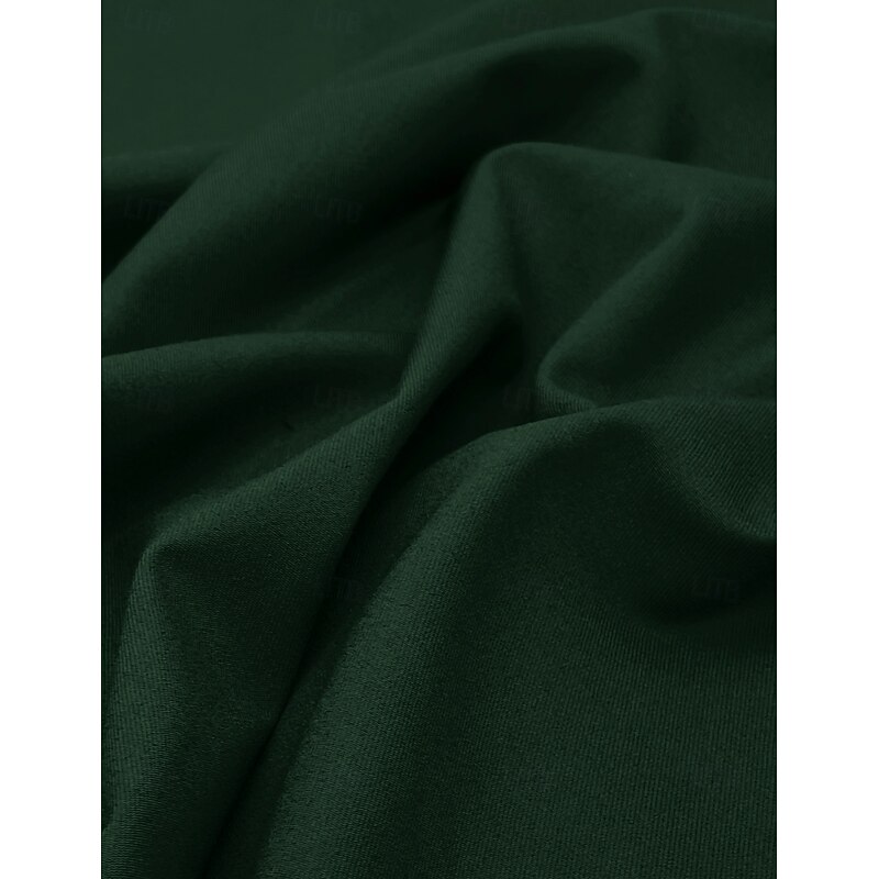 Men's Wedding Party Evening Wear Suits Dark Green Fashion Dress Solid Colored Tailored Fit 3 Piece Single Breasted One-button3