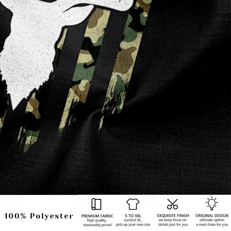 Men's Camouflage Hunting Deer Shorts Summer Shorts Beach Shorts Mid Waist Streetwear Hawaiian Designer Casual Daily Holiday Drawstring Elastic Waist 3D Print Designer Clothing Apparel3