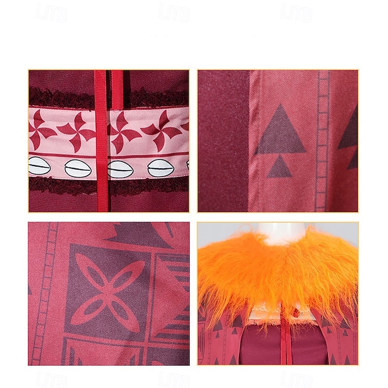 Moana Villain Matangi Dress Cloak Costume Carnival Costume Movie TV Theme Costumes Movie Cosplay for Women's Adults' Halloween Carnival Performance Party4