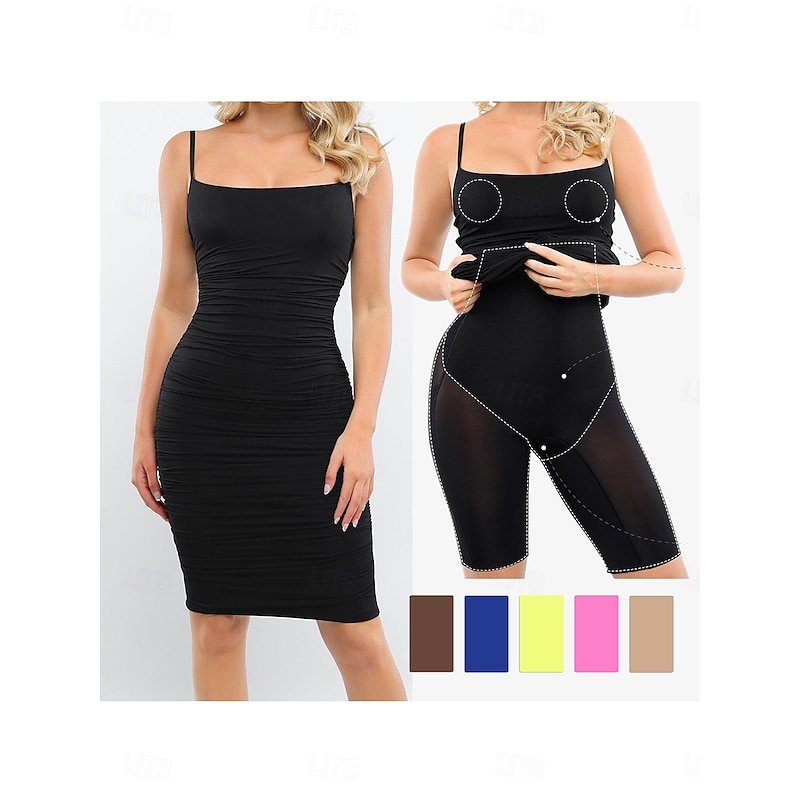 Women's Shapewear Shaping Panty MeshNightwearNylon Solid Colored Black Brown Spring & Summer Fall & Winter3