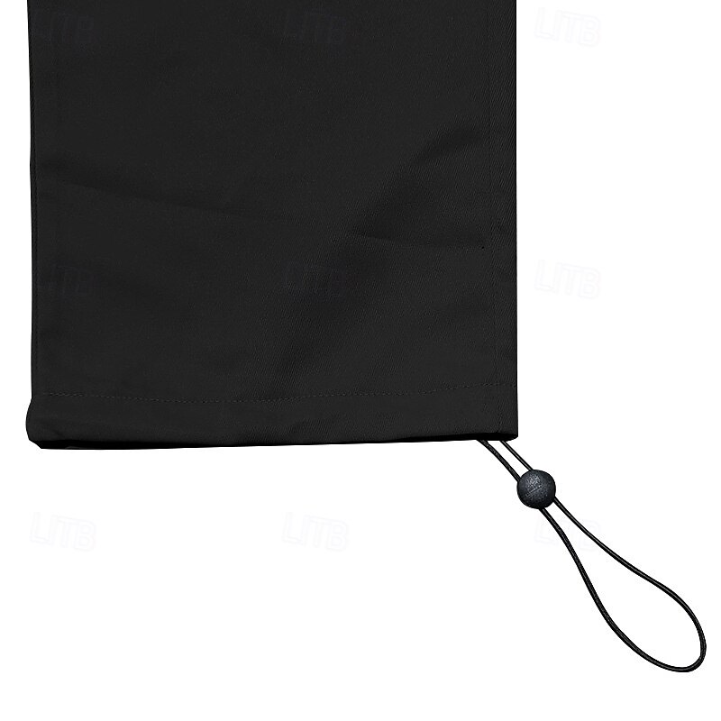 Men's Cargo Pants Trousers Elastic Waist Multi Pocket Plain Wearable Outdoor Daily Camping & Hiking Fashion Classic Black Army Green4