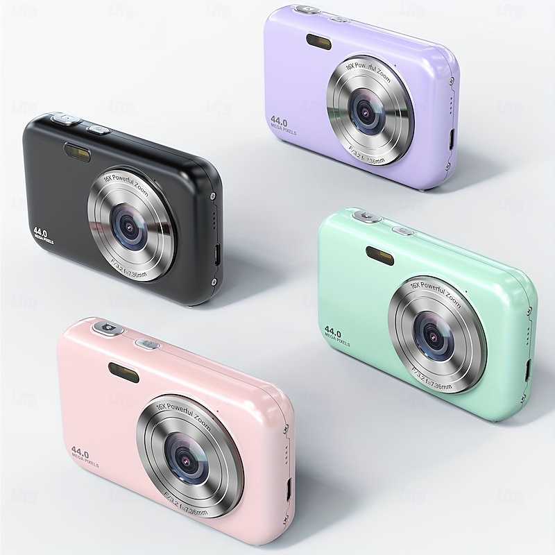 Digital Camera FHD 1080P Camera 44MP Digital Point And Shoot Camera 16X Zoom Small Camera Affordable Digital Cameras for Travel
