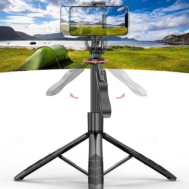 Selfie Stick Bluetooth Extendable Max Length 155 cm For Universal Android / iOS Universal4