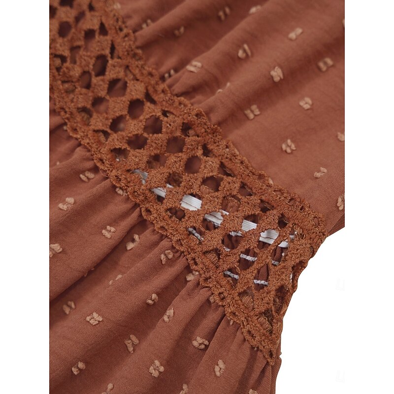 Women's Mini Dress Casual Dress A Line Dress Stylish Basic Casual Vacation Daily Regular Fit Plain Short Sleeve V Neck Light Green Red Summer Spring3