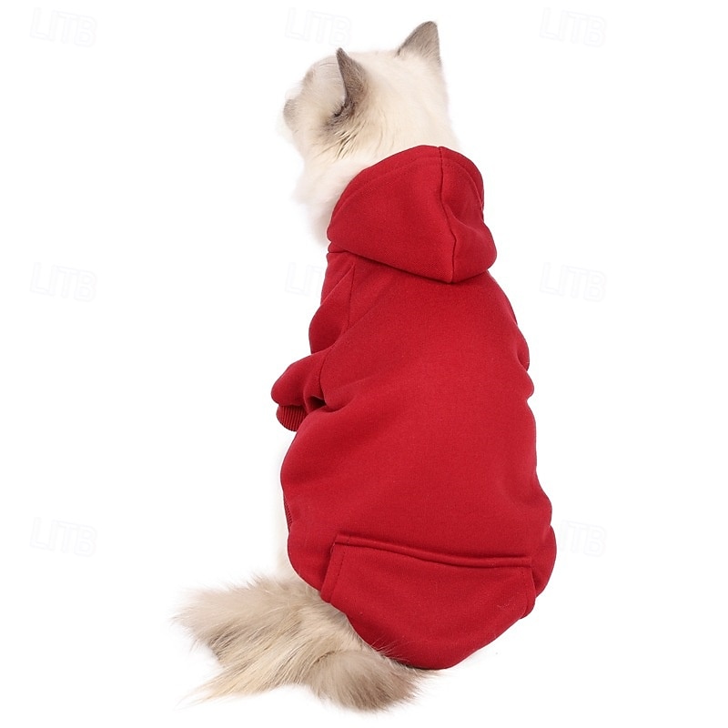 Dog Hoodie Fashion Winter Warm Fashion Comfortable Outdoor Dailywear Indoor Dog Clothing for Small Medium3